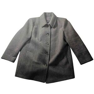 Bromley Wool Blend Collared Coat Petite 16‎ Classic Peacoat